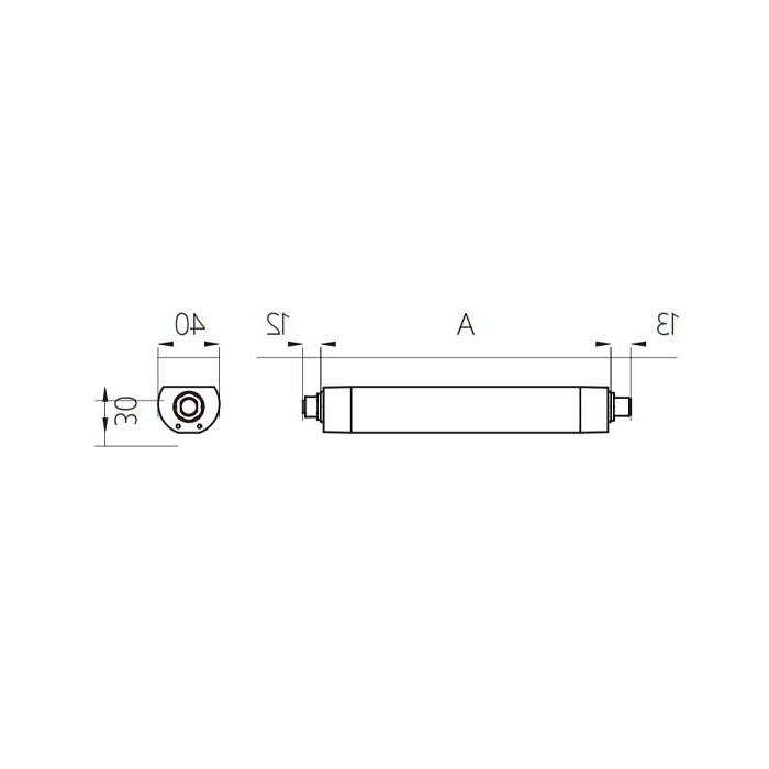 功率21.5W、尺寸A= 715 mm x 40 mm、MLAL-57-SDN、A40121